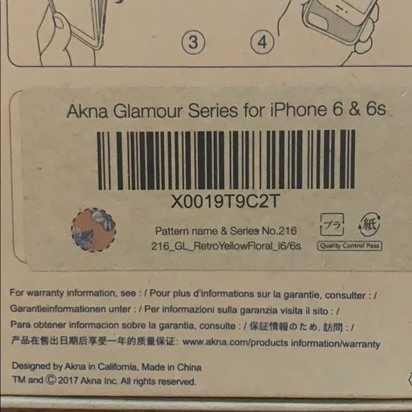 Akna/Trina Turk iPhone 6/6S Silicone Phone Case Set of Two Zebra Floral Print - Picture 9 of 10